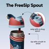 Owala FreeSip Stainless Steel Water Bottle 32 oz Round We Ghost(Ready  Set  Sip)