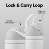 Owala FreeSip Stainless Steel Water Bottle 32 oz Round We Ghost(Shy Marshmallow)