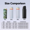 Owala FreeSip Stainless Steel Water Bottle 32 oz Round We Ghost(Trail On)