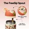 Owala FreeSip Stainless Steel Water Bottle 32 oz Round We Ghost(Woodland Boho)