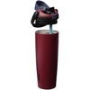 Owala FreeSip Sway Stainless Steel Insulated Tumbler with Straw, Burgundy Bay, 30 oz