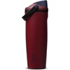 Owala FreeSip Sway Stainless Steel Insulated Tumbler with Straw, Burgundy Bay, 30 oz