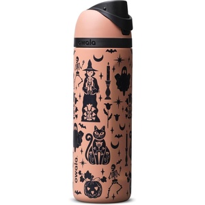 Owala FreeSip Stainless Steel Water Bottle 32 oz Round We Ghost(Fright and Delight)