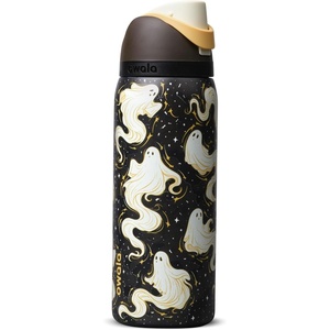 Owala FreeSip Stainless Steel Water Bottle 32 oz Round We Ghost(Round We Ghost)