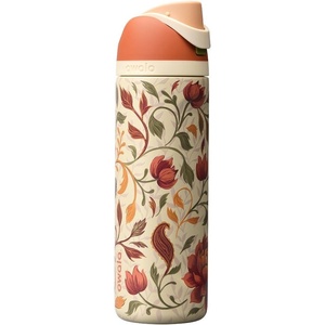 Owala FreeSip Stainless Steel Water Bottle 32 oz Round We Ghost(Woodland Boho)