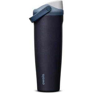 Owala FreeSip Sway Stainless Steel Water Bottle, Blue Steel, 40 fl oz