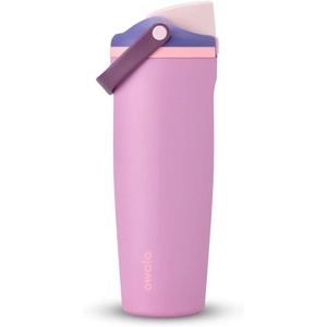 Owala FreeSip 30oz Stainless Steel Water Bottle, Pretty in Purple, Sway Design with Handle